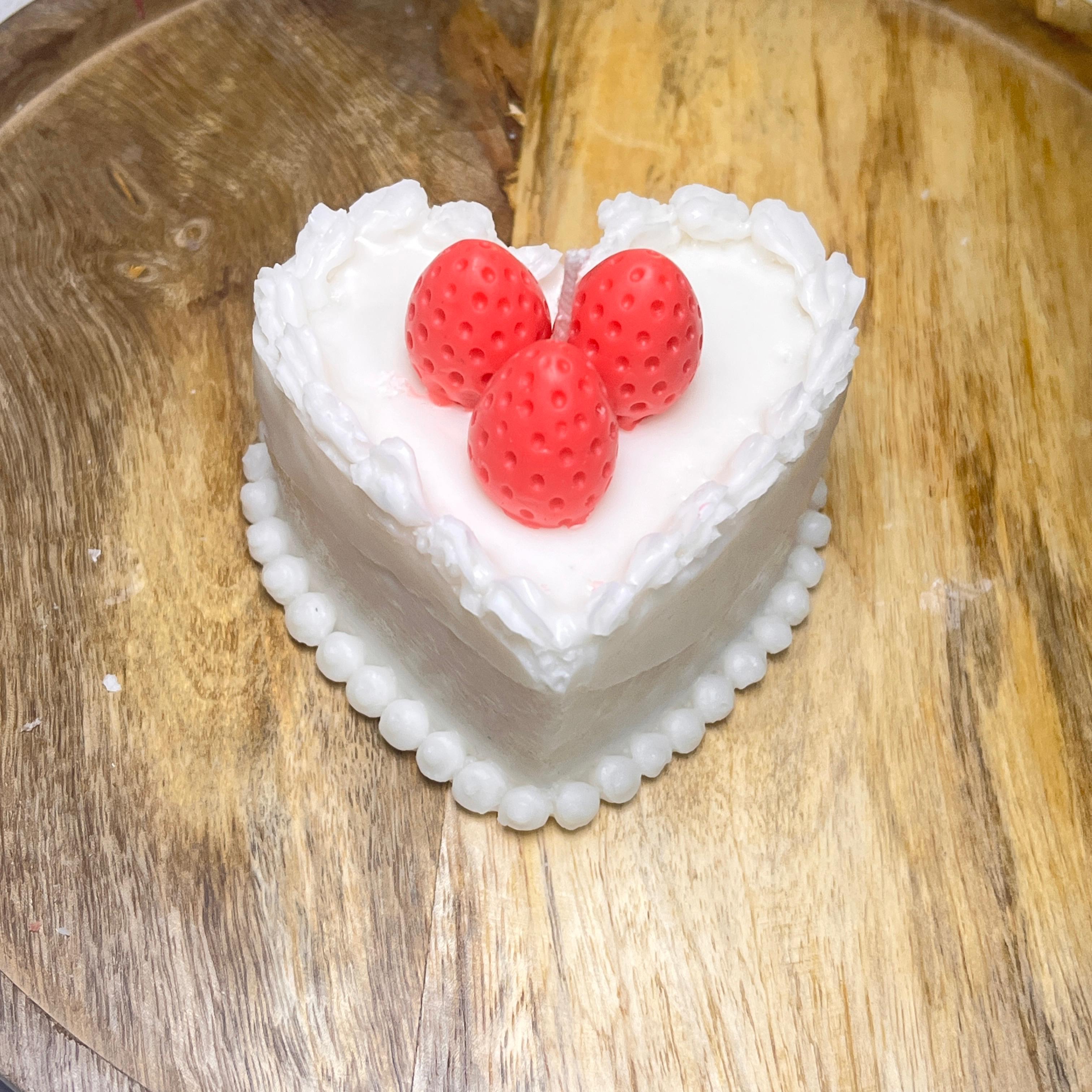 Heart Cake Candle