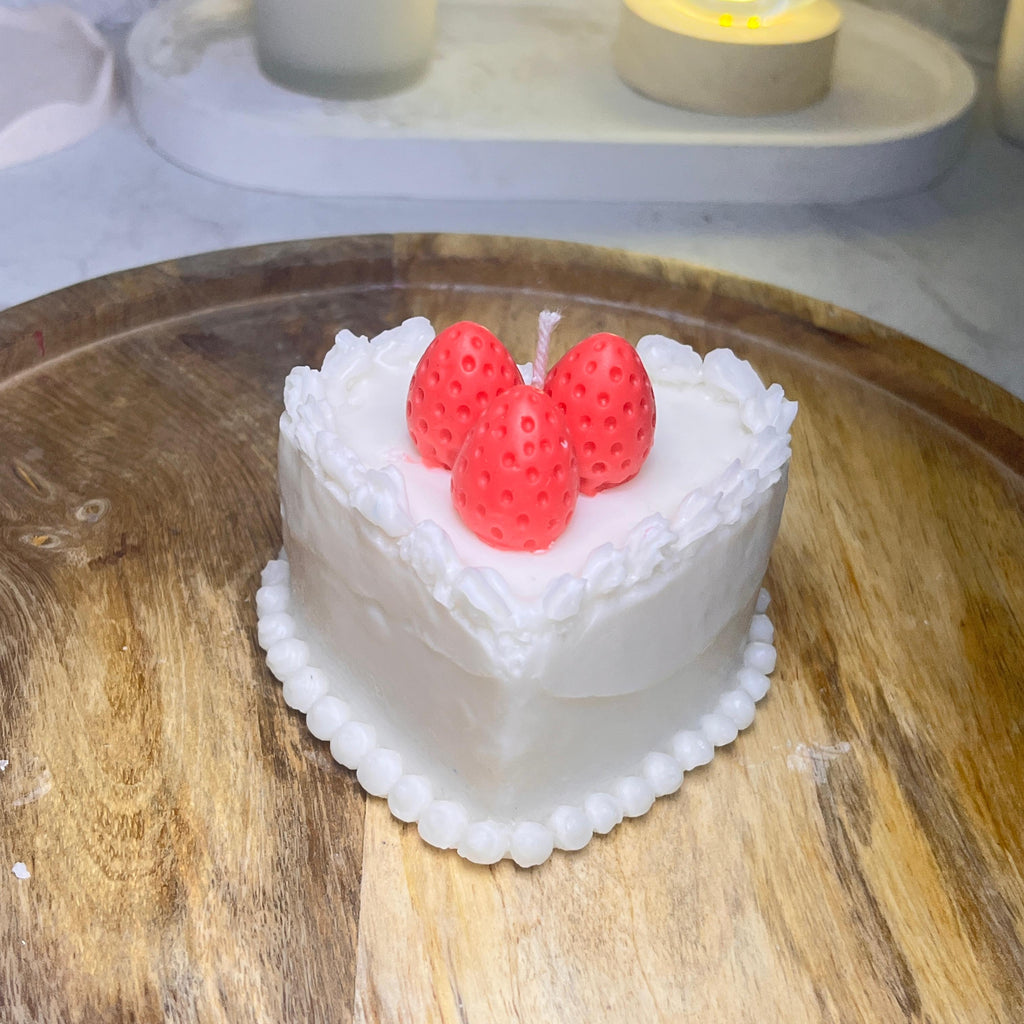 Heart Cake Candle