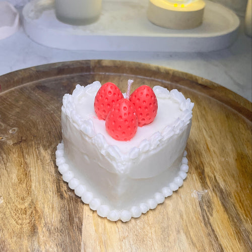 Heart Cake Candle