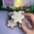 Frosted Crystal Snowflake Candle